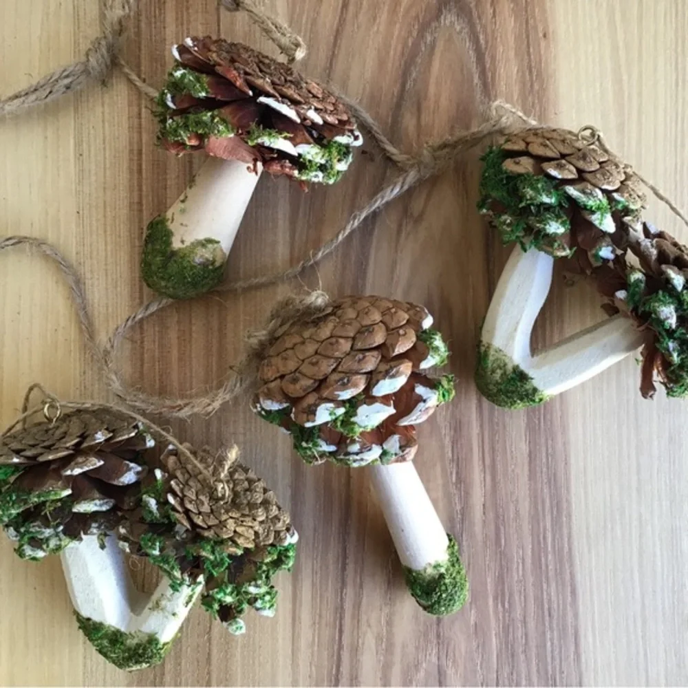 New🌟Mushroom Paulowina Wood Ornament